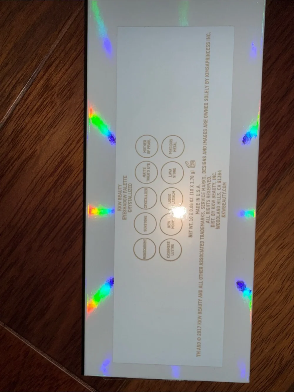 New KKW Beauty Crystallized Eyeshadow Palette